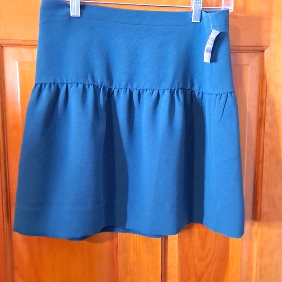 J.Crew Factory Store Skater Hunter Green Skirt St. PATRICK  DAY - Picture 1 of 3